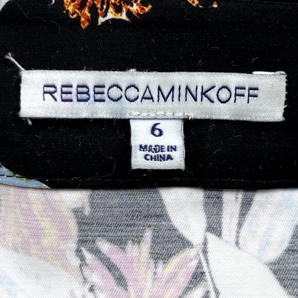 Rebecca Minkoff Marlo Print Floral Front Zipper Pencil Midi Skirt Size 6 - NWOT - Picture 7 of 8
